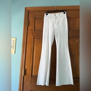 DL1961 white flare jeans